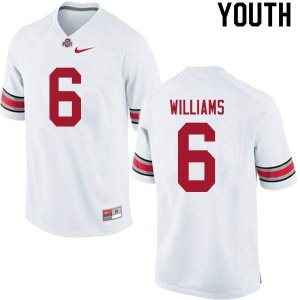 Youth Ohio State Buckeyes #6 Jameson Williams White Nike NCAA College Football Jersey Spring ZEY7244ZU